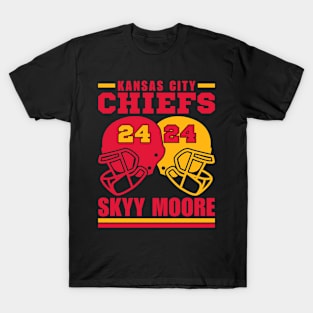 Kansas City Chiefs Moore 24 American Football Retro T-Shirt